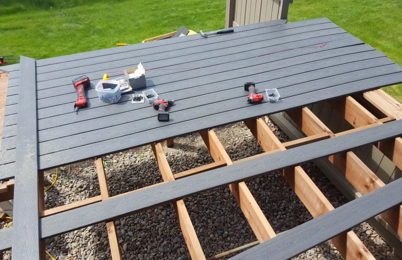 deck framing progress